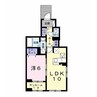 パピィエーワン 1LDKの間取り