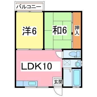 間取図 コーポ古川