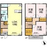 カーサ・ミモザ 3LDKの間取り