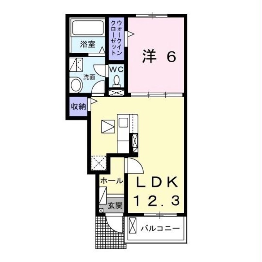 間取図 タートルヒルズ6th