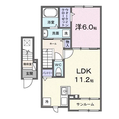 間取り図 メゾンプロヴァンス（古市場）