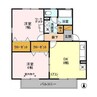 サンハイムⅡ 2DKの間取り