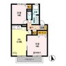 サンクレストD 2DKの間取り