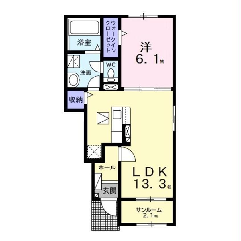 間取図 ヴィラヴェントSiSi I