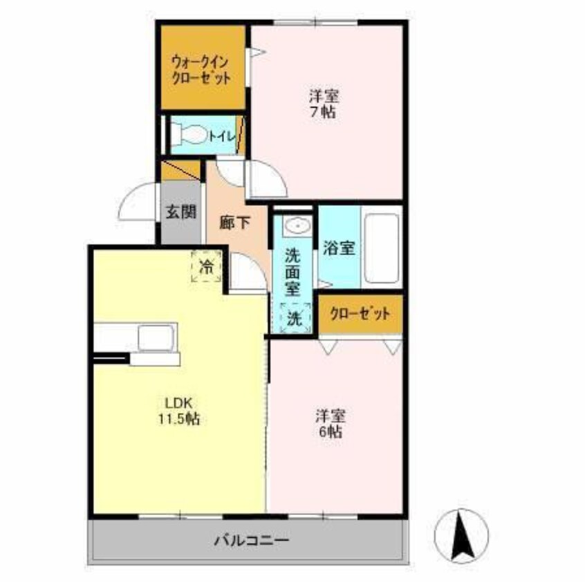 間取図 ハイツバンビス
