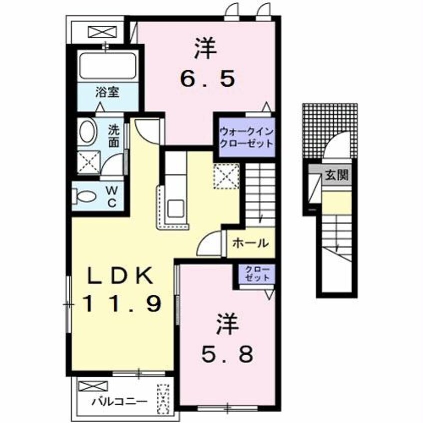 間取図 サンヴェール蔵波9