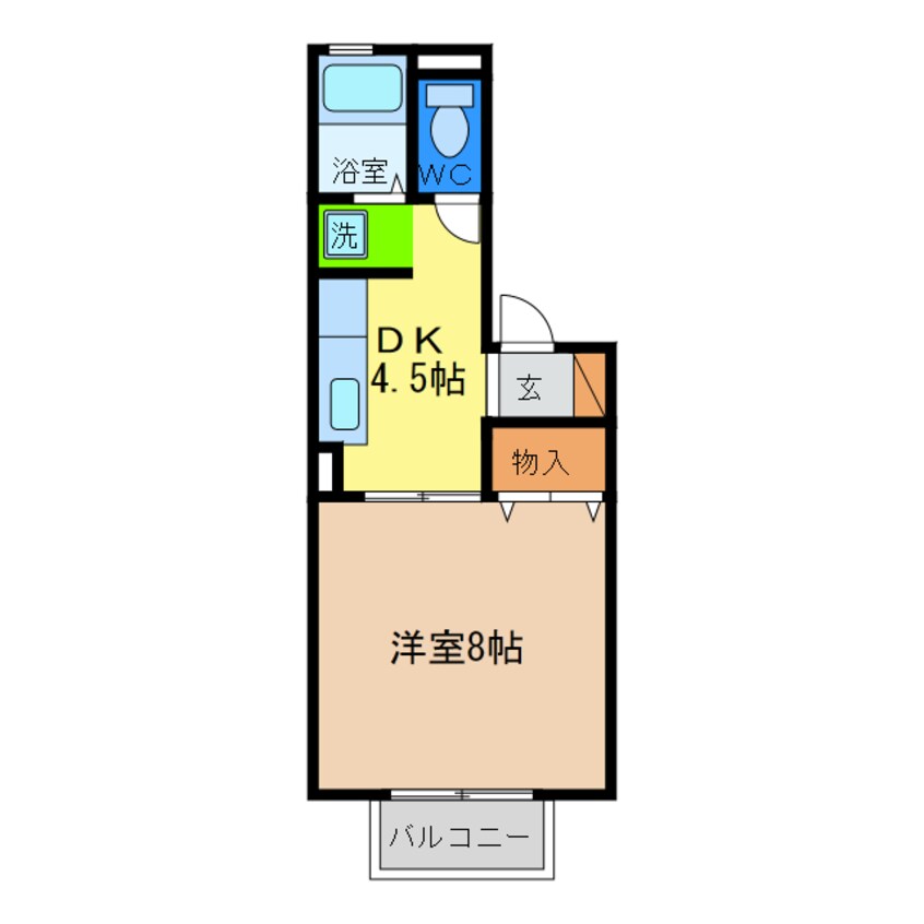 間取図 シャトル沖浜Ｃ