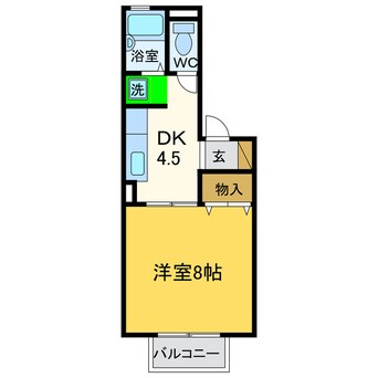 間取図 シャトル沖浜Ｃ