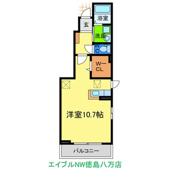 間取図 フィール　グラッドＡ