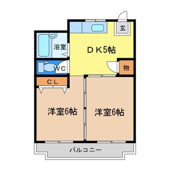 間取図 サンステージ八万（柿谷）