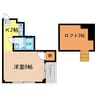 エスタシオン二軒屋 1Kの間取り