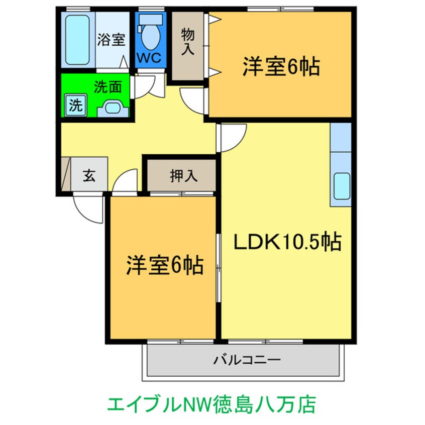 間取図 コスモタウンＦ