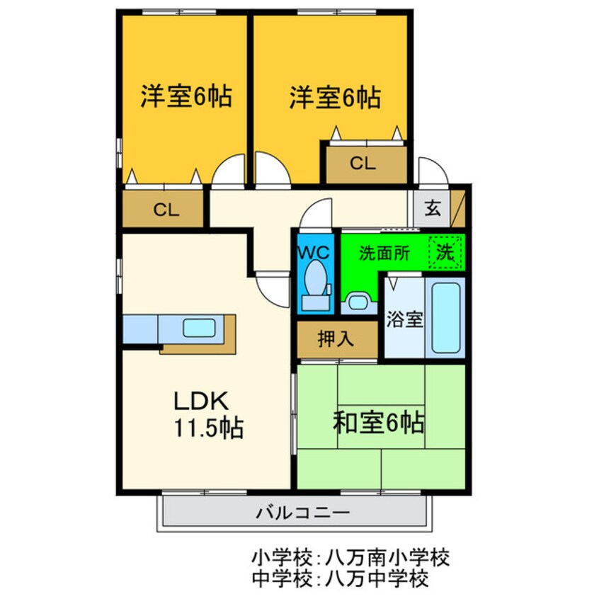 間取図 パルコシャルマンＢ