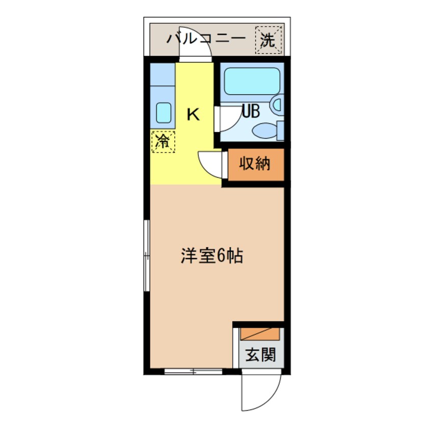 間取図 コーポ・ハッピー