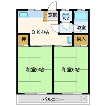 間取図 矢田荘