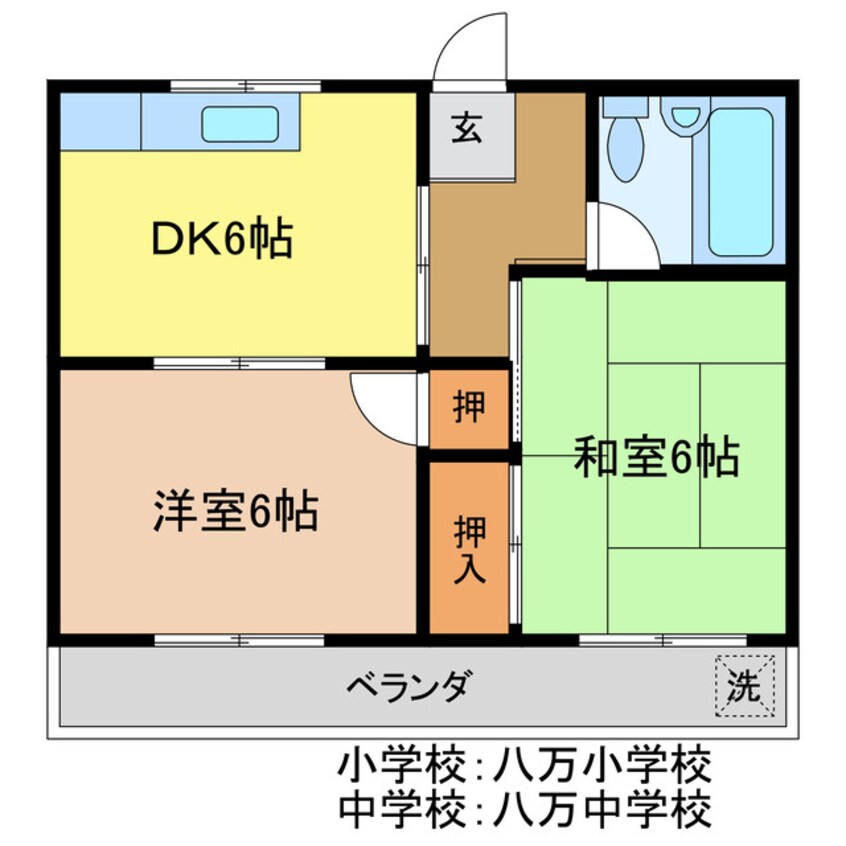 間取図 クレブランド千鳥