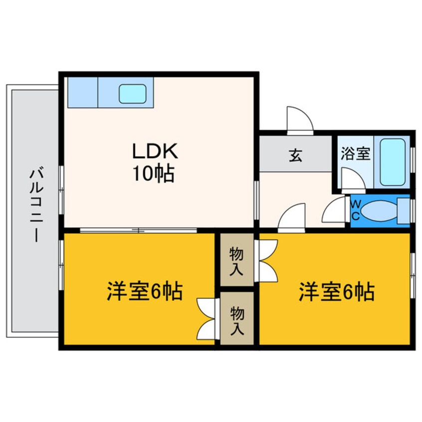 間取図 矢田マンション