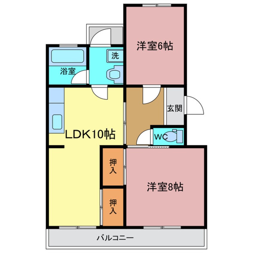 間取図 ハイツ福寿園１