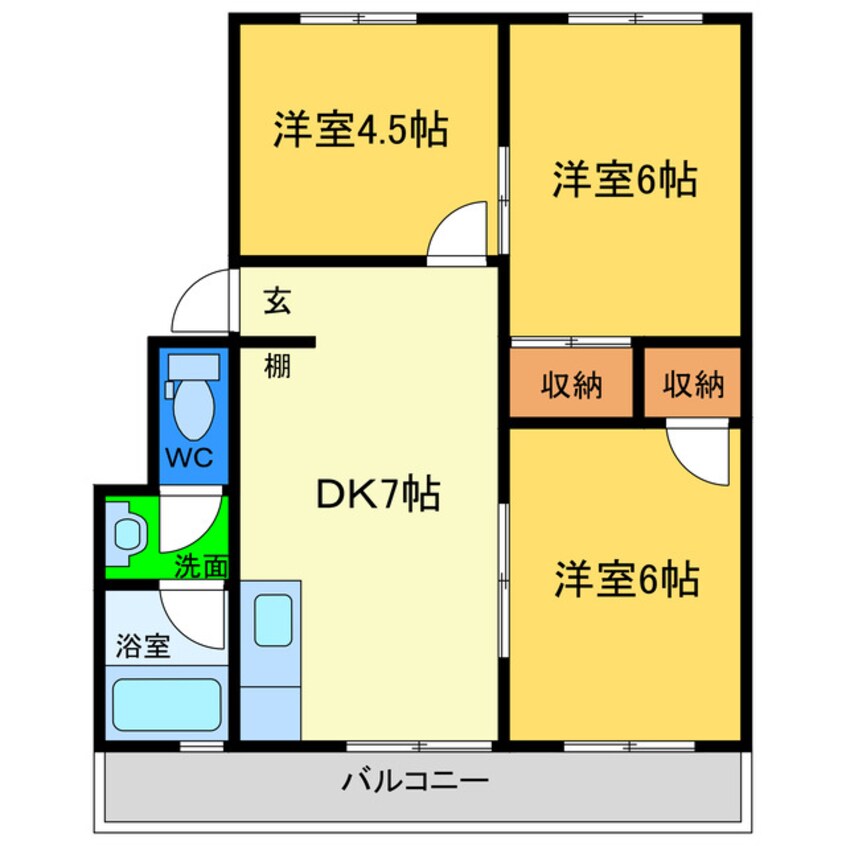 間取図 内浜ビル