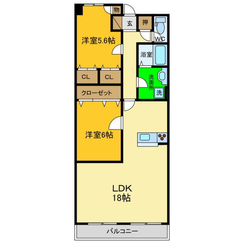 間取図 バロンズコート