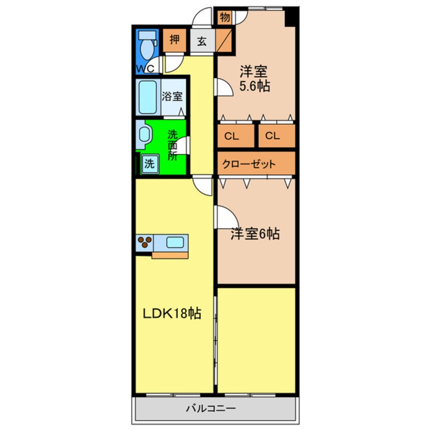 間取図 バロンズコート