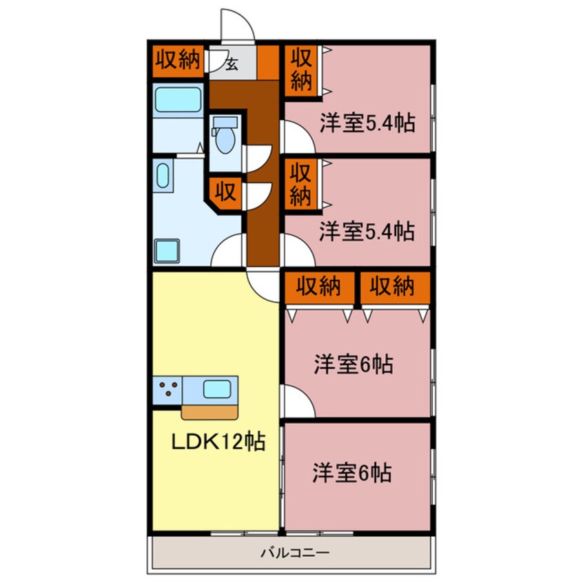 間取図 バロンズコート