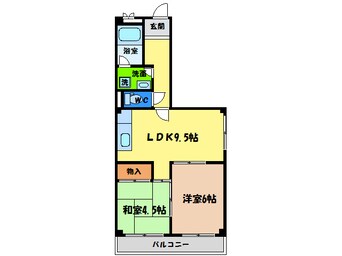 間取図 浜田マンション