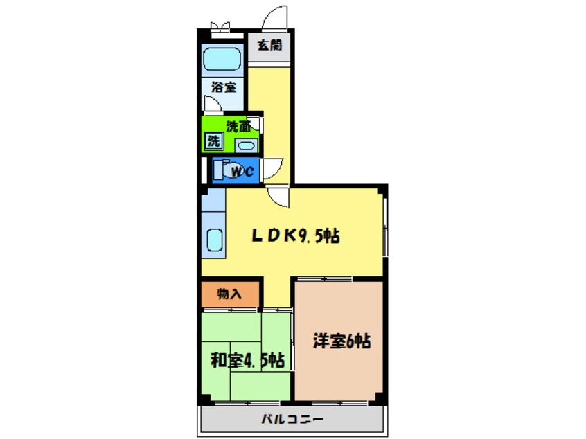 間取図 浜田マンション