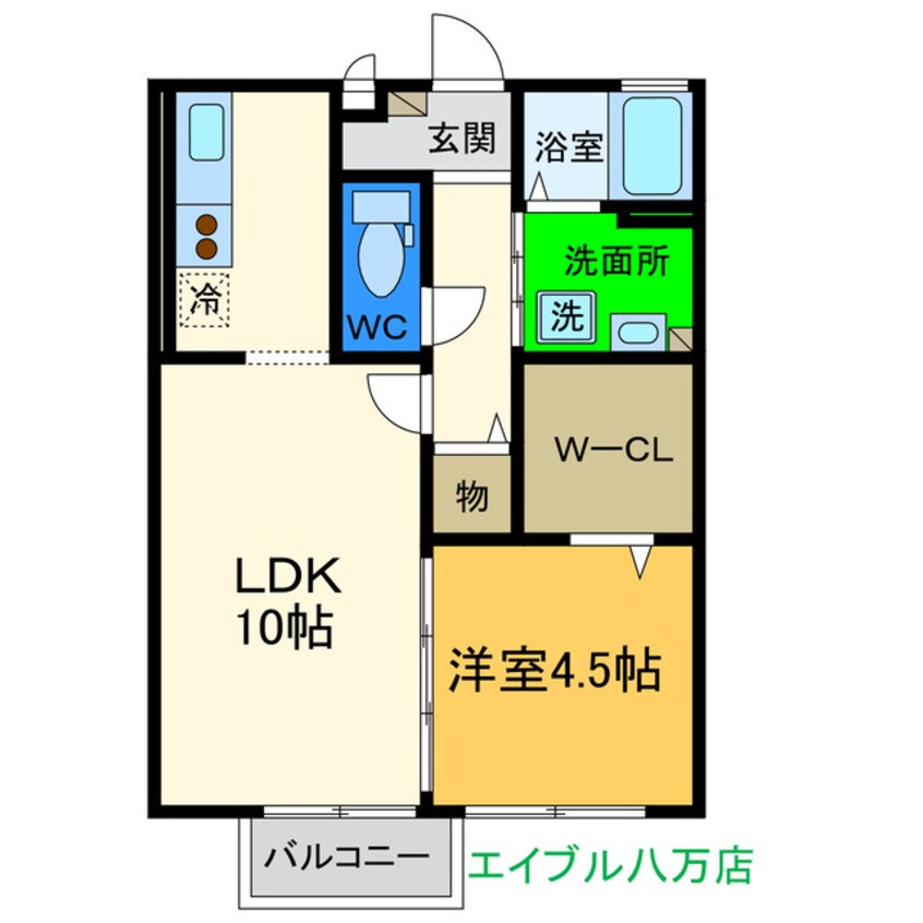 間取図 レセンテ住吉