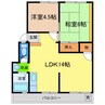 羽山ビル 2LDKの間取り