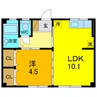 新浜マンション 1LDKの間取り