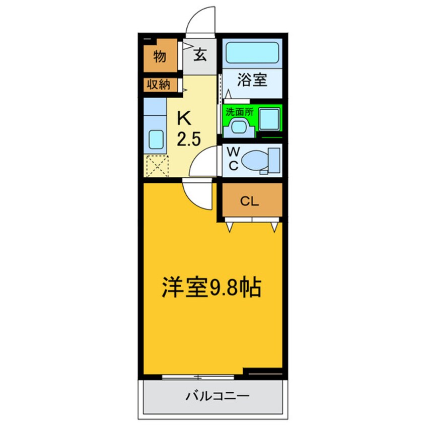 間取図 トロバドール中吉野