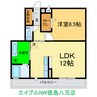 フェリーチェ大岡 1LDKの間取り