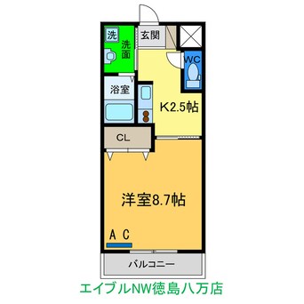 間取図 ネストかちどき橋