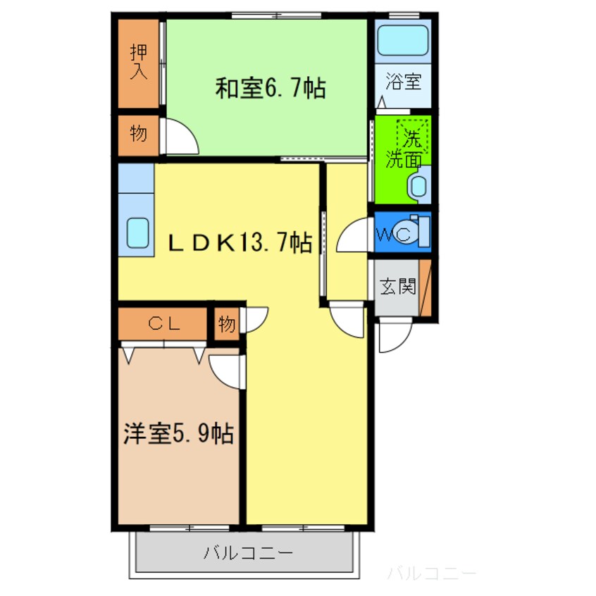 間取図 ダイヤモンドハイツ