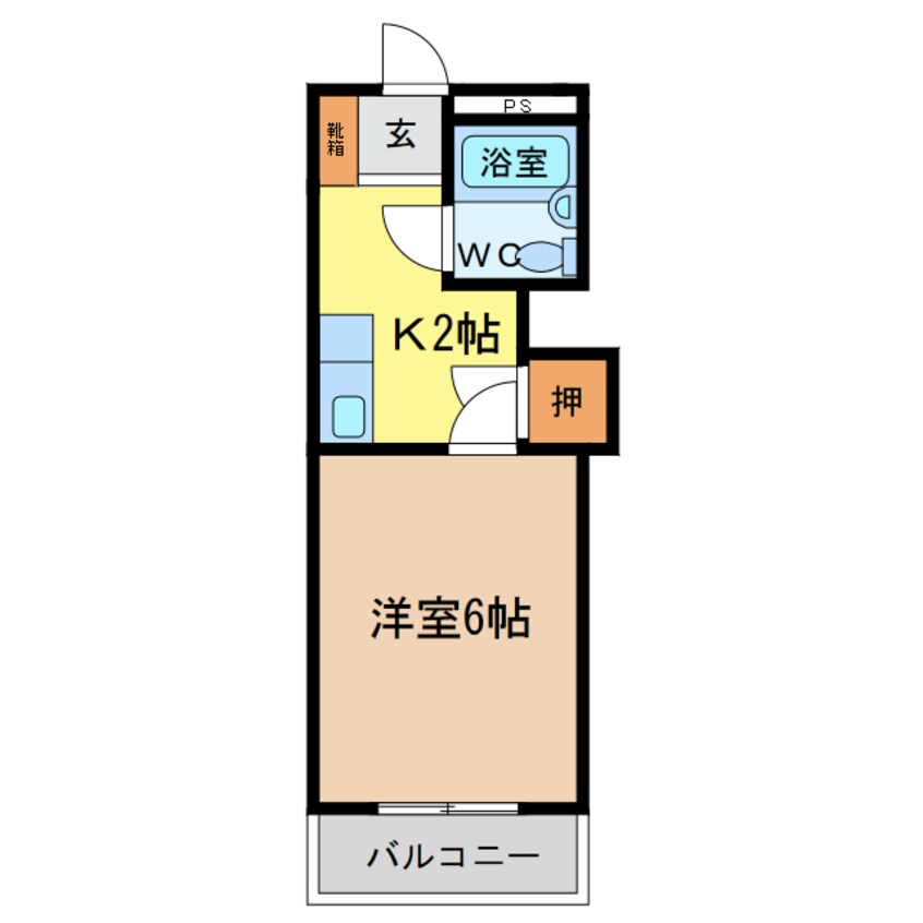 間取図 アポスタ蔵本公園