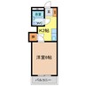 アポスタ蔵本公園 1Kの間取り