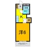 アポスタ蔵本公園 1Kの間取り