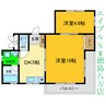 牟岐線/徳島駅 徒歩31分 2階 築21年 2DKの間取り