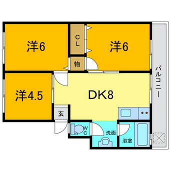 間取図 橋川マンション１