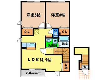 間取図 クローバーガーデン