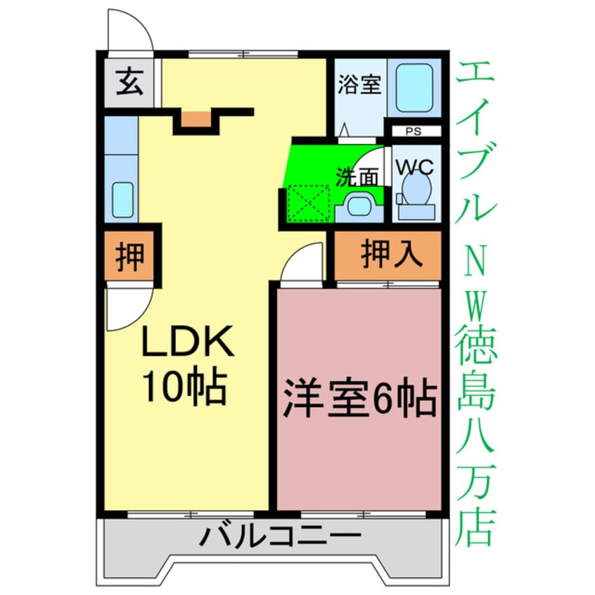 間取図 セグラ南沖洲