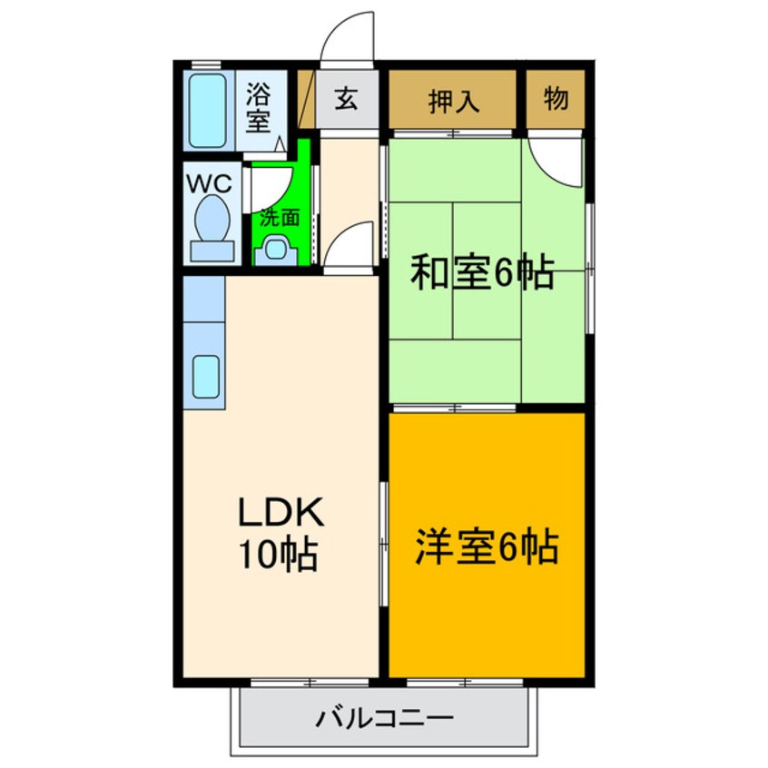 間取図 ディアス川南Ｃ