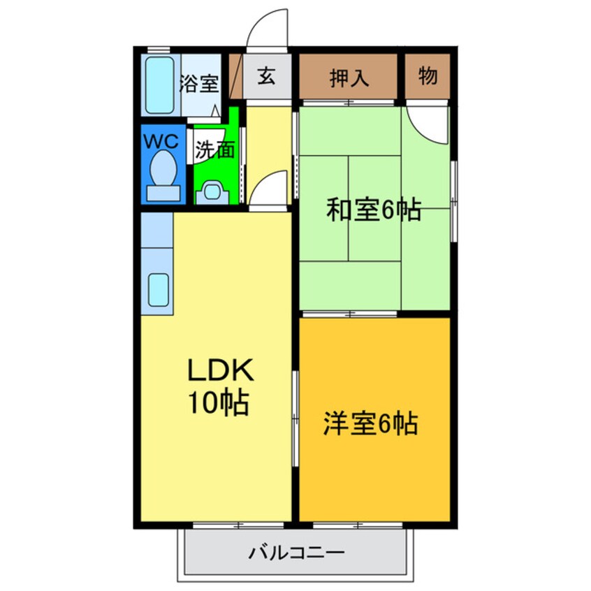 間取図 ディアス川南Ｃ