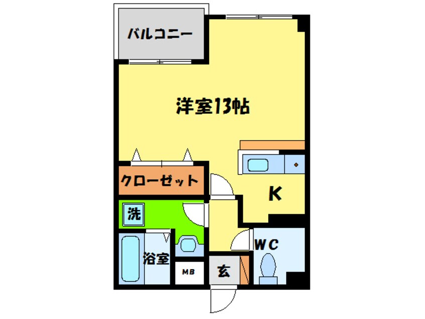 間取図 クリスタルハイツⅡ