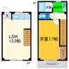 クレスト新浜 1LDKの間取り