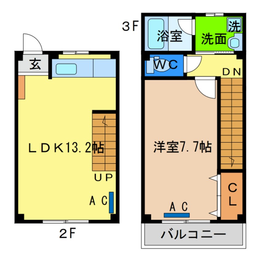 間取図 クレスト新浜