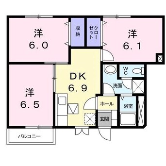 間取図 ハッピースクエアーⅢ