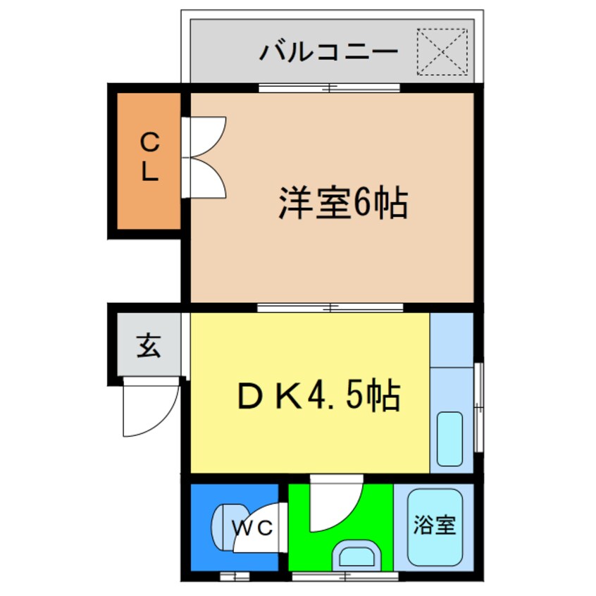 間取図 コーポ千鳥