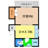 コーポ千鳥 1DKの間取り